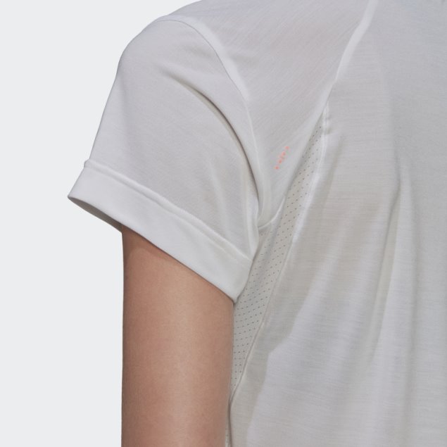 Camiseta De Tenis Freelift Blanca Adidas