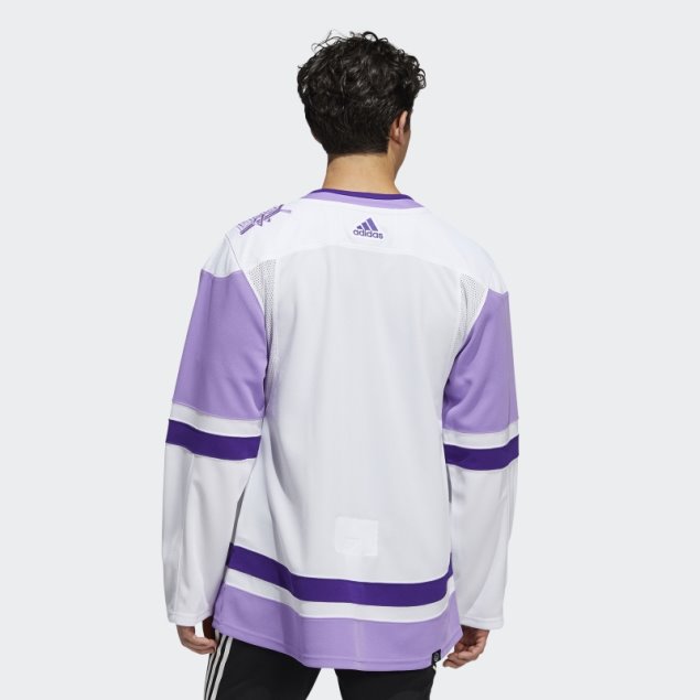 Camiseta Blanca Canadiens Hockey Lucha Contra El Cancer Adidas