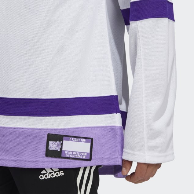 Camiseta Blanca Canadiens Hockey Lucha Contra El Cancer Adidas