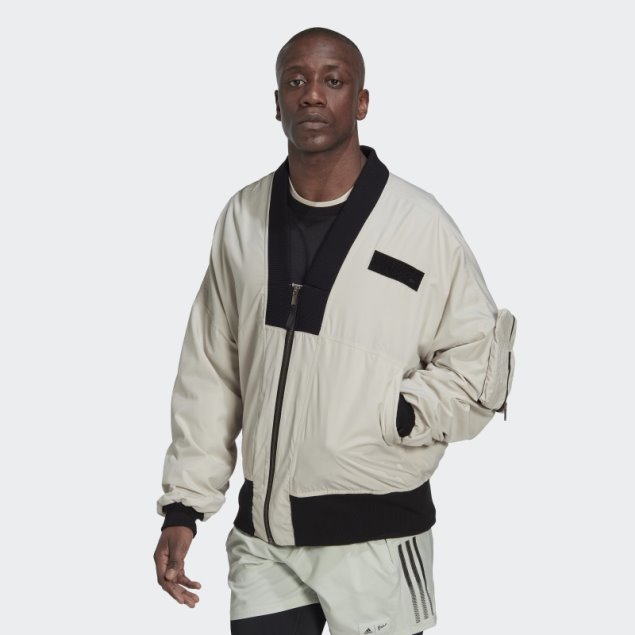 Chamarra Bomber Adidas Aluminio Parley
