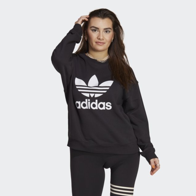 Sudadera Con Capucha Trefoil Adidas Negra