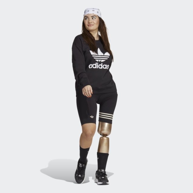 Sudadera Adidas Trefoil Crew Negra