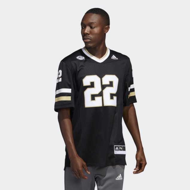 Negro Adidas Georgia Tech Camiseta Clásica Negra