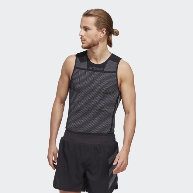 Camiseta Interior Sin Mangas Sin Mangas Terrex Drynamo Negra Adidas