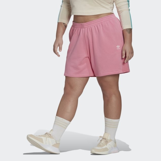 Pantalón Corto Rosa Adidas Adicolor Essentials (talla Grande)