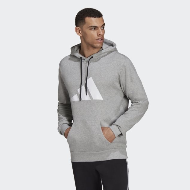Sudadera Con Capucha Future Icons Logo Graphic Gris Medio Adidas