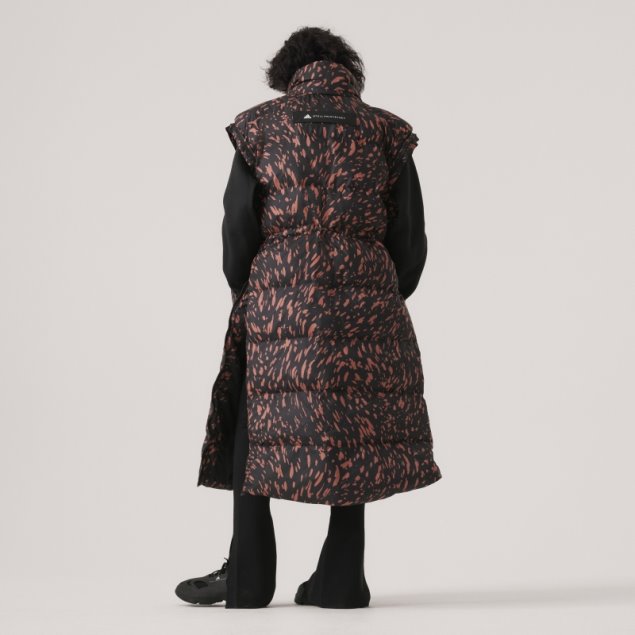 Adidas By Stella Mccartney Chaqueta Larga De Invierno Acolchada Caliente Negro