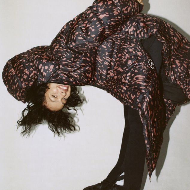 Adidas By Stella Mccartney Chaqueta Larga De Invierno Acolchada Caliente Negro