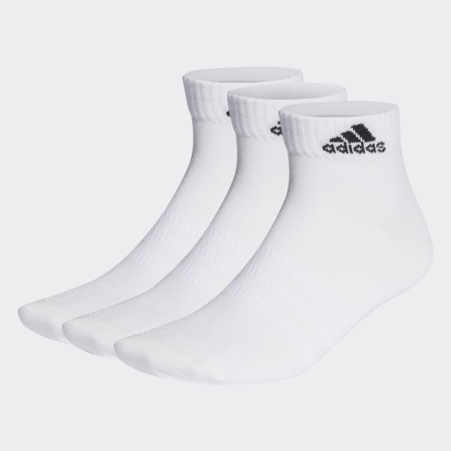 Calcetines Tobilleros Finos Y Ligeros 3 Pares Blanco Adidas