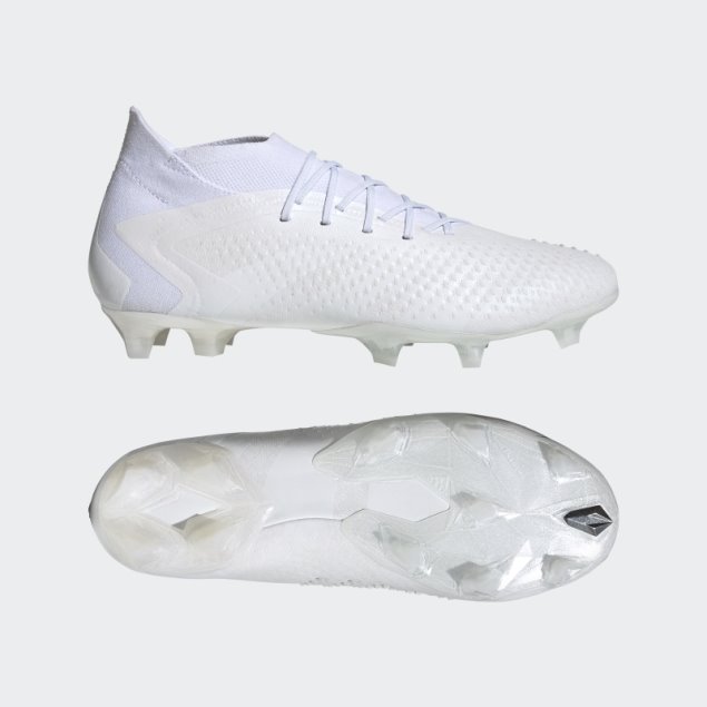 Blanco Adidas Predator Precision.1 Tacos De Fútbol Para Terreno Firme