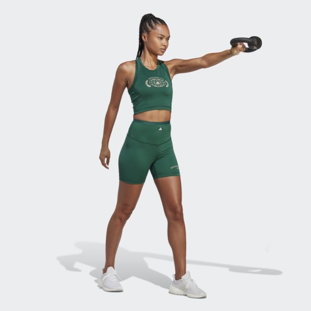 Adidas Camiseta Sin Mangas Verde Sports Club Corta Con Gráfico