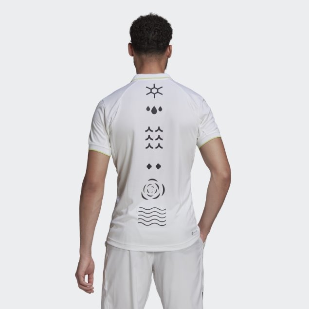 Polo Adidas Paris Heat.rdy Tennis Freelift Blanco