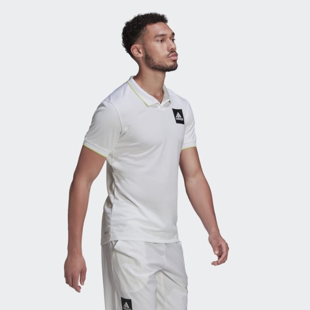 Polo Adidas Paris Heat.rdy Tennis Freelift Blanco