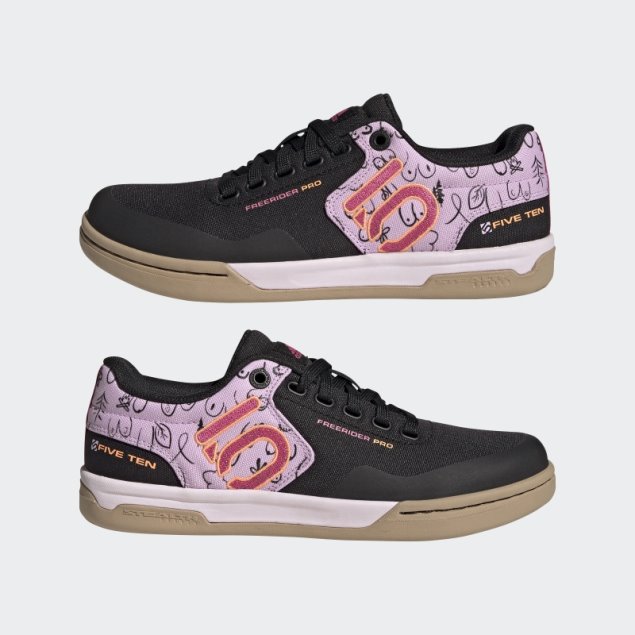 Negro Adidas Five Ten Freerider Pro Canvas Bca Zapatos De Bicicleta De Montaña