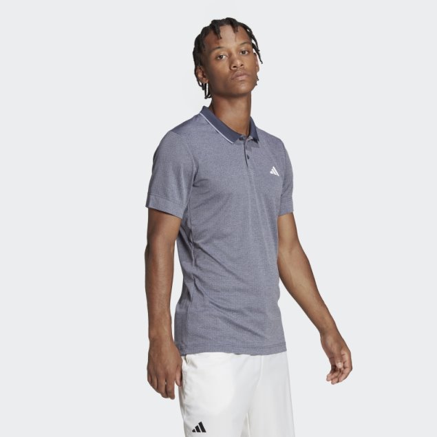 Polo Azul Marino Adidas Tennis Freelift