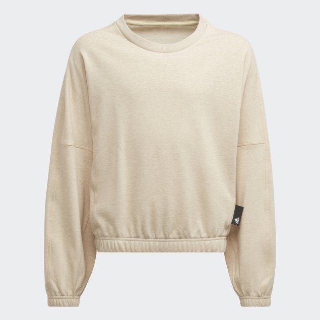 Studio Lounge Botanical Dyer Sport Crew Sudadera Botanic Beige Mel Adidas