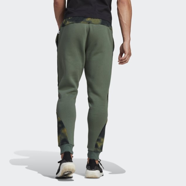 Adidas Orbit Pantalones Verdes De Forro Polar Con Estampado Natural