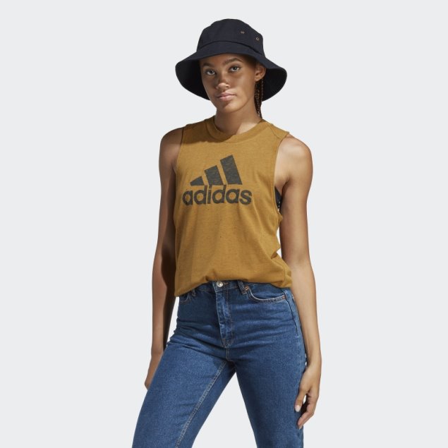 Camiseta Sin Mangas Adidas Sportswear Future Icons Winners 3.0 Bronce Mel Caliente