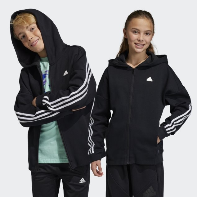 Adidas Future Icons Sudadera Con Capucha Y Cremallera Completa De 3 Rayas