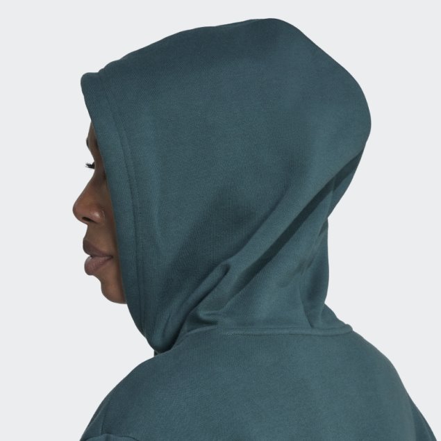 Sudadera Verde Mineral Adicolor Essentials Crop Fleece Adidas