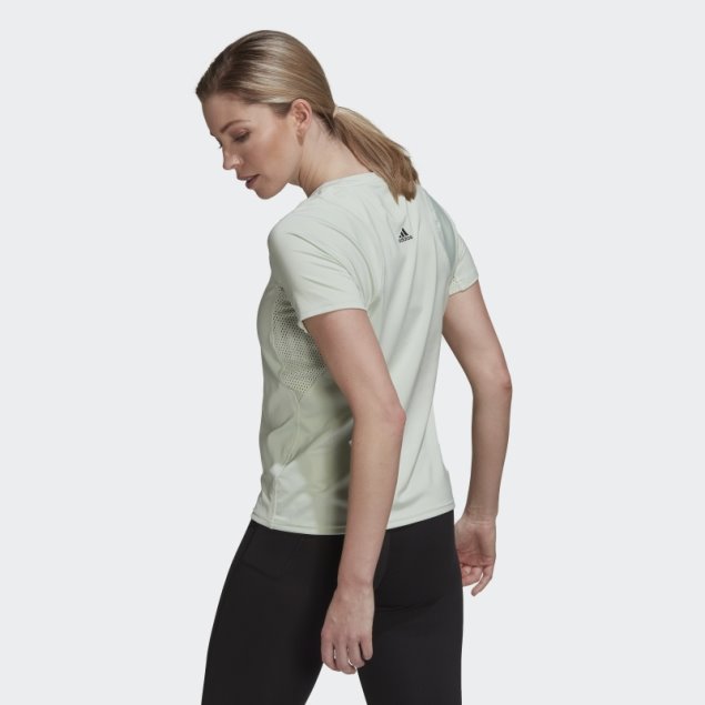 Camiseta Verde Parley Run Fast Running Adidas