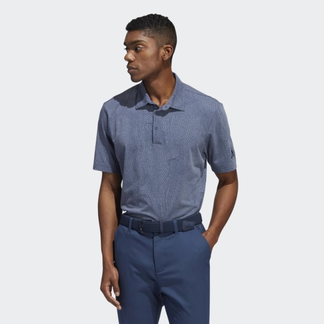 Polo De Mapa De Campo Azul Marino Mel Adidas