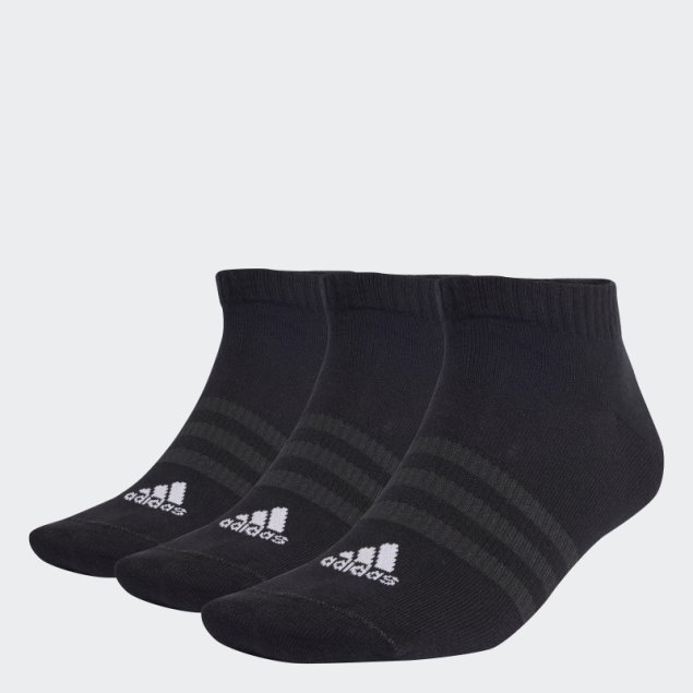 Adidas Calcetines Deportivos Finos Y Ligeros Corte Bajo 3 Pares Negro