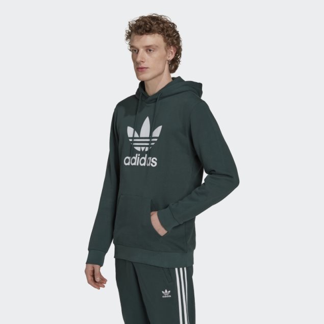 Sudadera Adidas Adicolor Classics Trefoil Verde Mineral