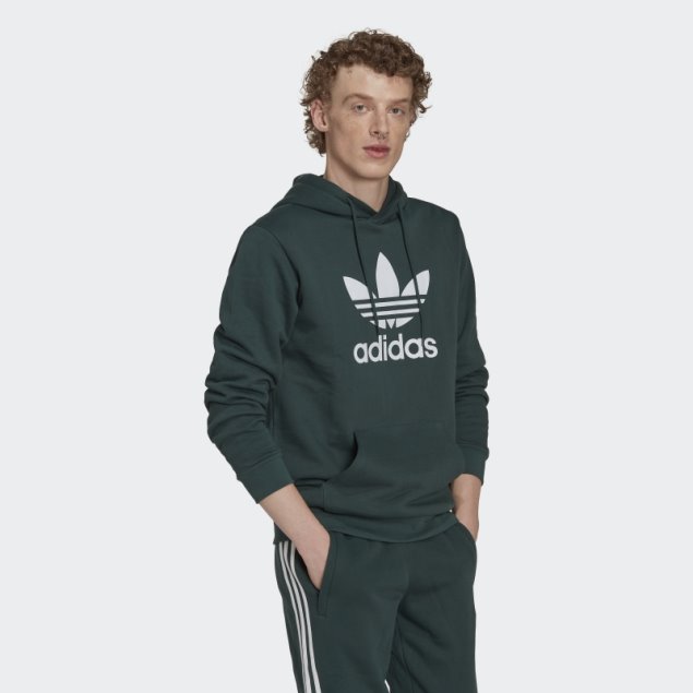 Sudadera Adidas Adicolor Classics Trefoil Verde Mineral
