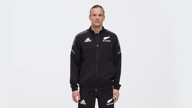 Sudadera Negra Adidas All Blacks Rugby Presentacion