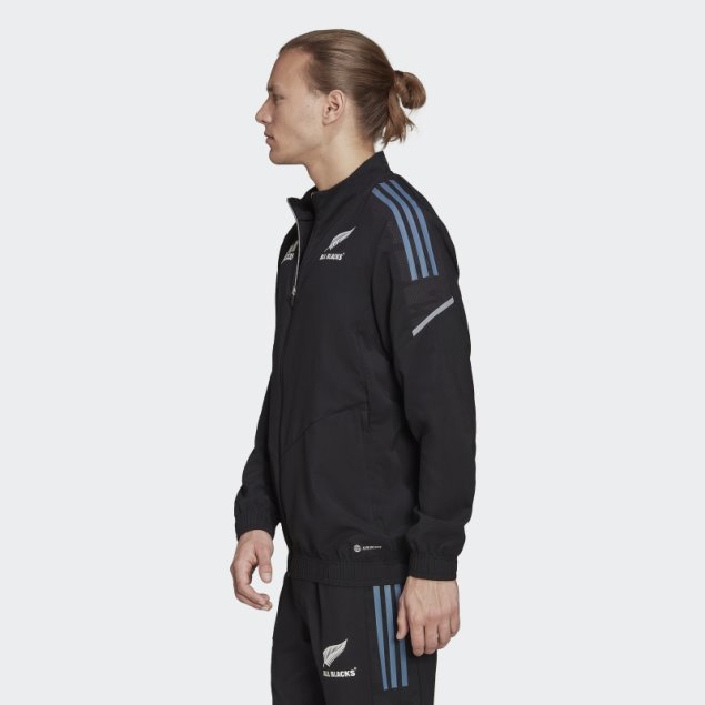Sudadera Negra Adidas All Blacks Rugby Presentacion