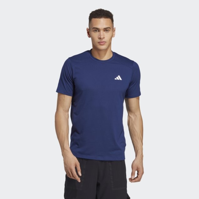 Adidas Camiseta De Entrenamiento Azul Oscuro Train Essentials Prime