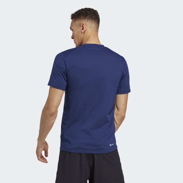 Adidas Camiseta De Entrenamiento Azul Oscuro Train Essentials Prime