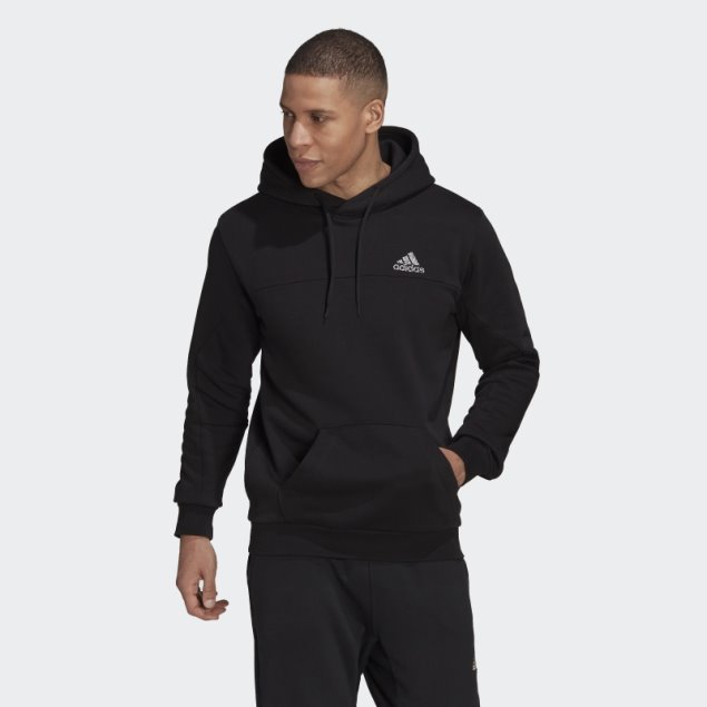 Sudadera Con Capucha Adidas Stadium Fleece Badge Of Sport Negra