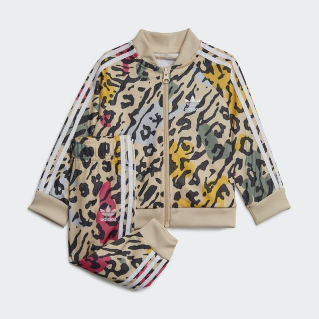 Conjunto Adidas Animal Print Sst Multicolor Moda
