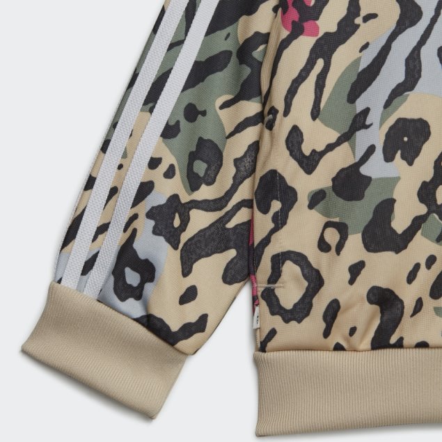 Conjunto Adidas Animal Print Sst Multicolor Moda