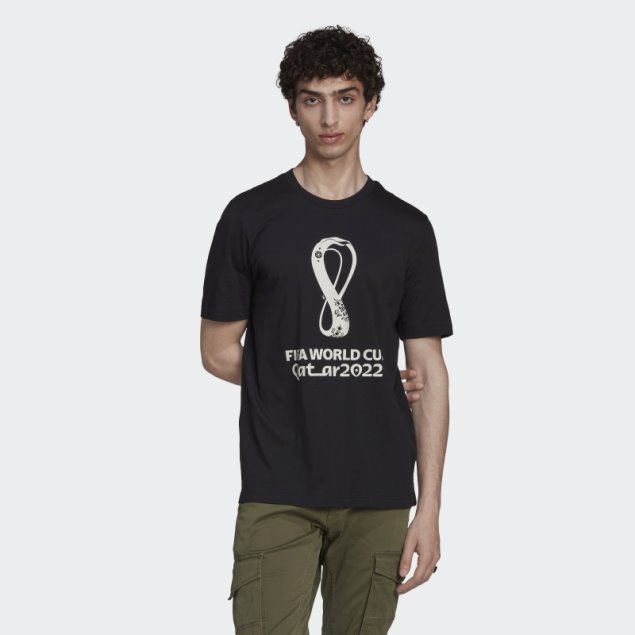 Adidas Camiseta Gráfica Copa Del Mundo De La Fifa 2022 Negra