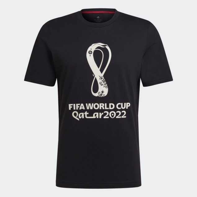 Adidas Camiseta Gráfica Copa Del Mundo De La Fifa 2022 Negra