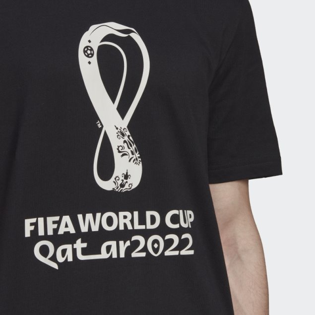 Adidas Camiseta Gráfica Copa Del Mundo De La Fifa 2022 Negra