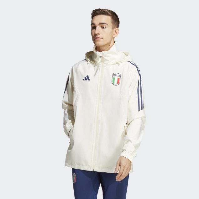 Italia Chaqueta De Lluvia Condivo 23 Adidas Blanco