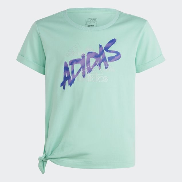 Camiseta Dance Anudada Verde Adidas