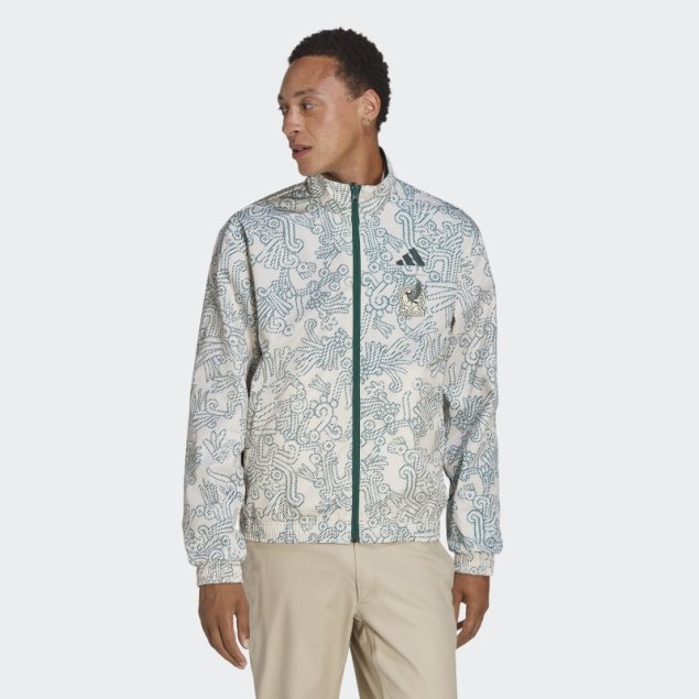 Chamarra Himno Verde Adidas Mexico