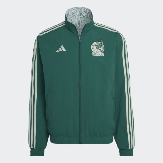 Chamarra Himno Verde Adidas Mexico