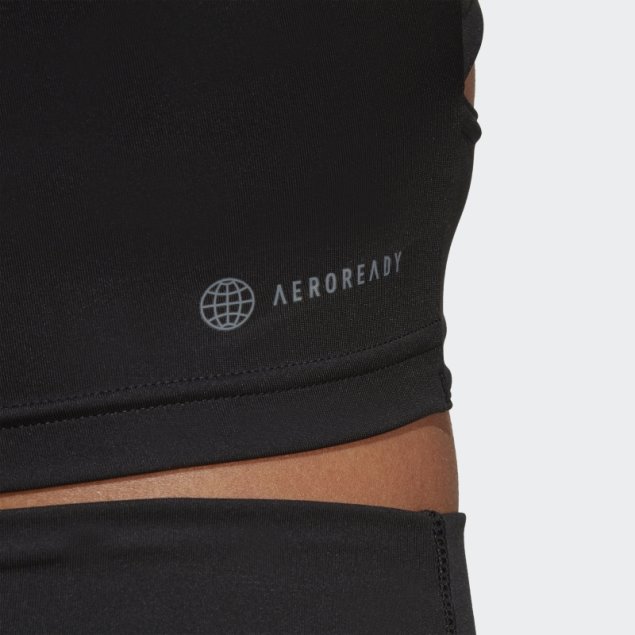 Camiseta Training Dance Manga Larga Negra Adidas