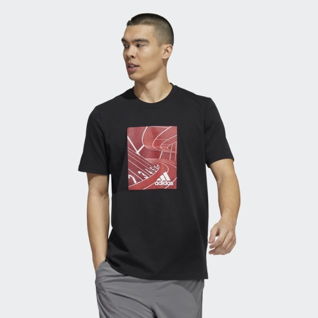 Camiseta Basics Photo Real Graphic Adidas Negra