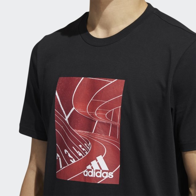 Camiseta Basics Photo Real Graphic Adidas Negra