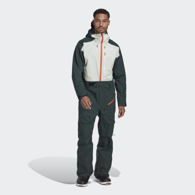 Traje De Nieve Terrex 3 Capas Gore-tex Verde Adidas