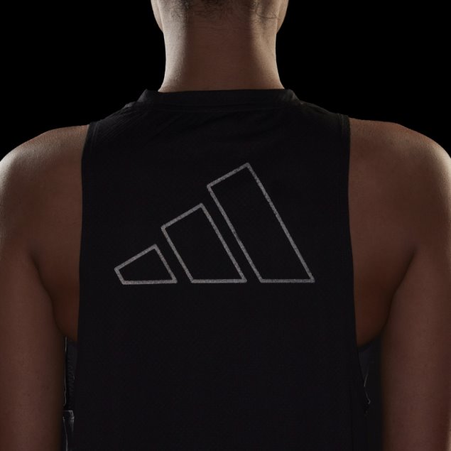 Camiseta Sin Mangas Con 3 Barras Adidas Run Icons