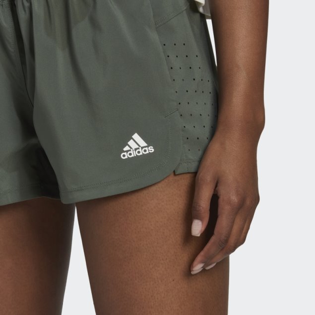 Pantalones Cortos Pacer Perforados Adidas Verde óxido