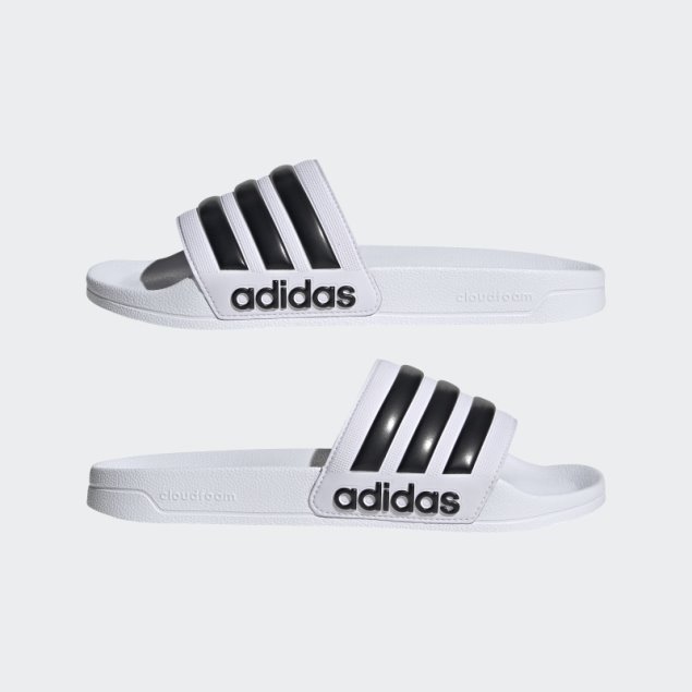 Chanclas De Ducha Adidas Adilette Blanco/negro